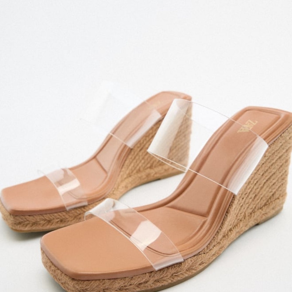 Zara wedge sandals